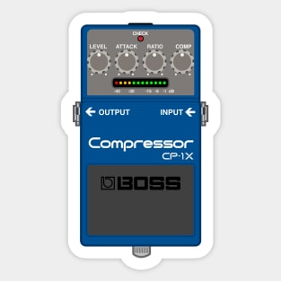 Boss CP-1X Compressor Guitar Effect Pedal Sticker